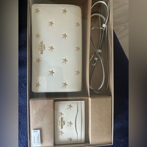 Coach Crossbody Purse and Card Holder Set in Box